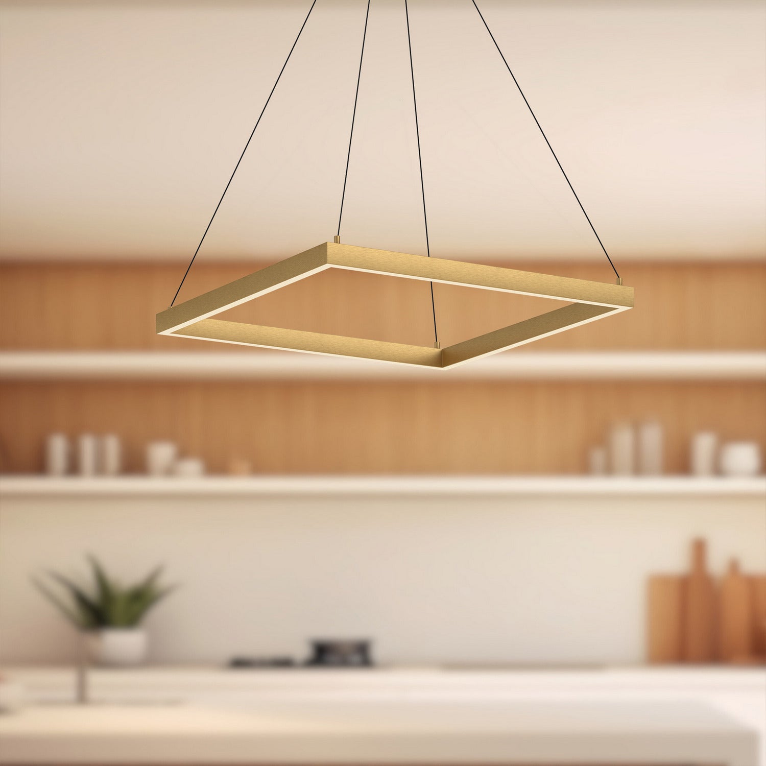 Kuzco Lighting - PD88124-BG-UNV-010 - LED Pendant - Piazza - Brushed Gold