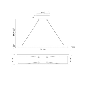 Kuzco Lighting - PD88530-WH-UNV-010 - LED Pendant - Piazza - White