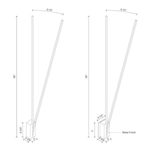 Kuzco Lighting - WS13760-BN-UNV - LED Wall Sconce - Lever - Brushed Nickel