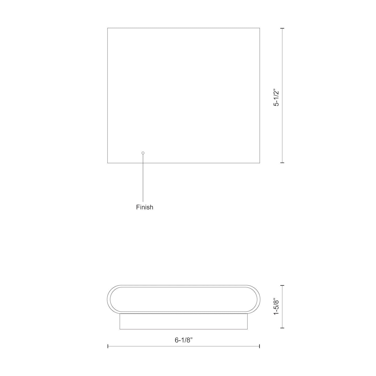 Kuzco Lighting - AT68006-BG-UNV - LED Wall Sconce - Slate - Brushed Gold