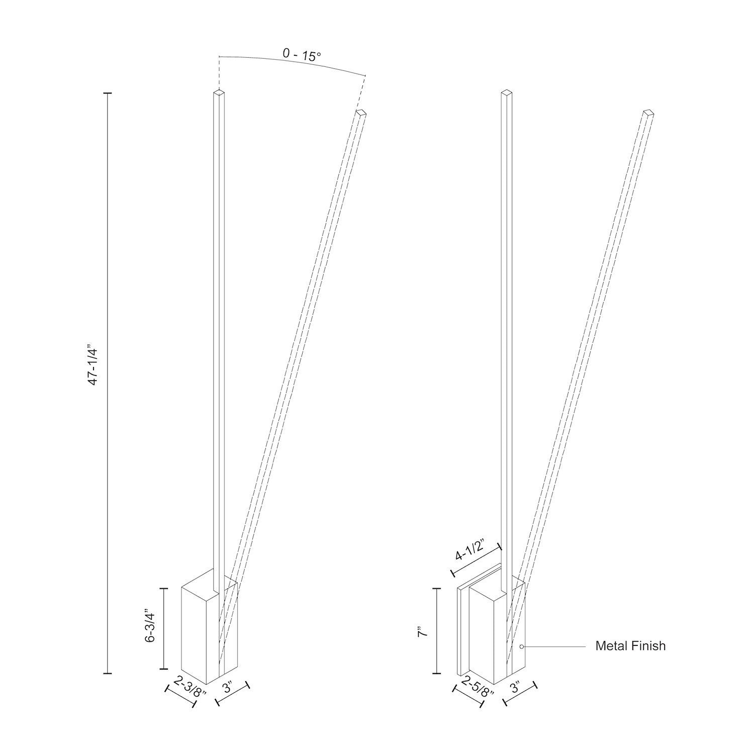 Kuzco Lighting - WS13748-BG-UNV - LED Wall Sconce - Lever - Brushed Gold