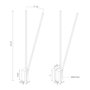 Kuzco Lighting - WS13748-BG-UNV - LED Wall Sconce - Lever - Brushed Gold