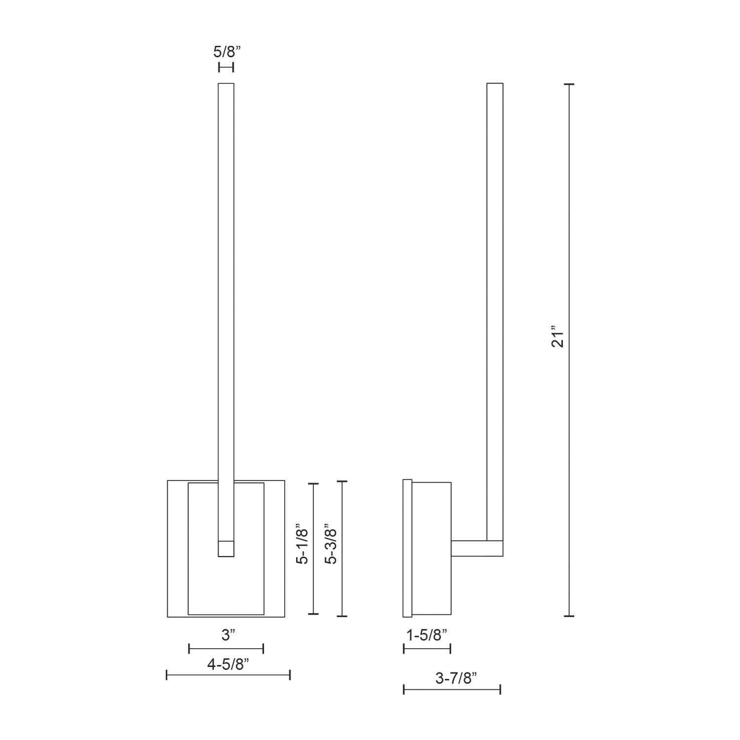Kuzco Lighting - WS25118-WH-UNV - LED Wall Sconce - Pandora - White