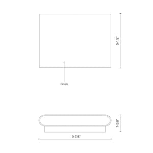 Kuzco Lighting - AT68010-BG-UNV - LED Wall Sconce - Slate - Brushed Gold