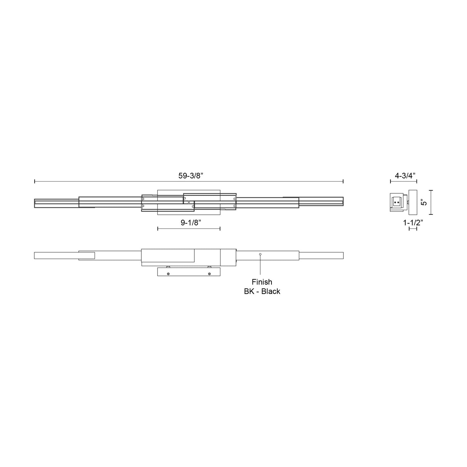 Kuzco Lighting - WS29560-BK-UNV - LED Wall Sconce - Enzo - Black
