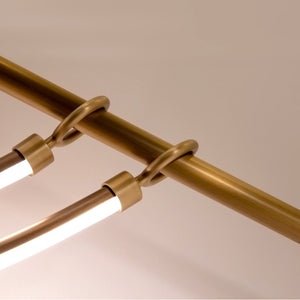 Alora - LP317448VB-UNV - LED Linear Pendant - Aryas - Vintage Brass