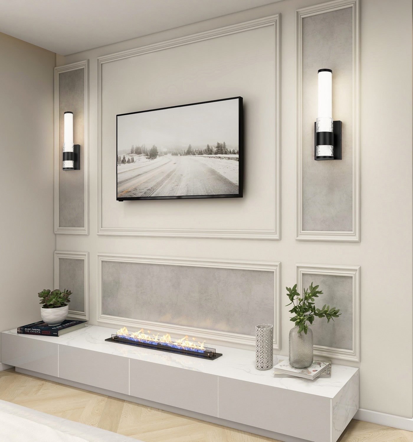 Z-Lite - 1015-1S-MB-LED - LED Wall Sconce - Egon - Matte Black