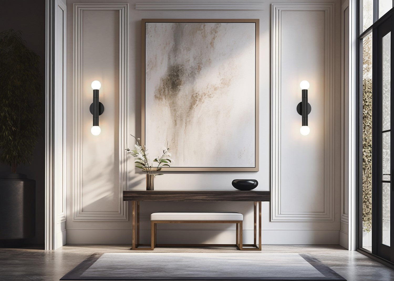 Z-Lite - 1956-2S-MB - Two Light Wall Sconce - Stari - Matte Black