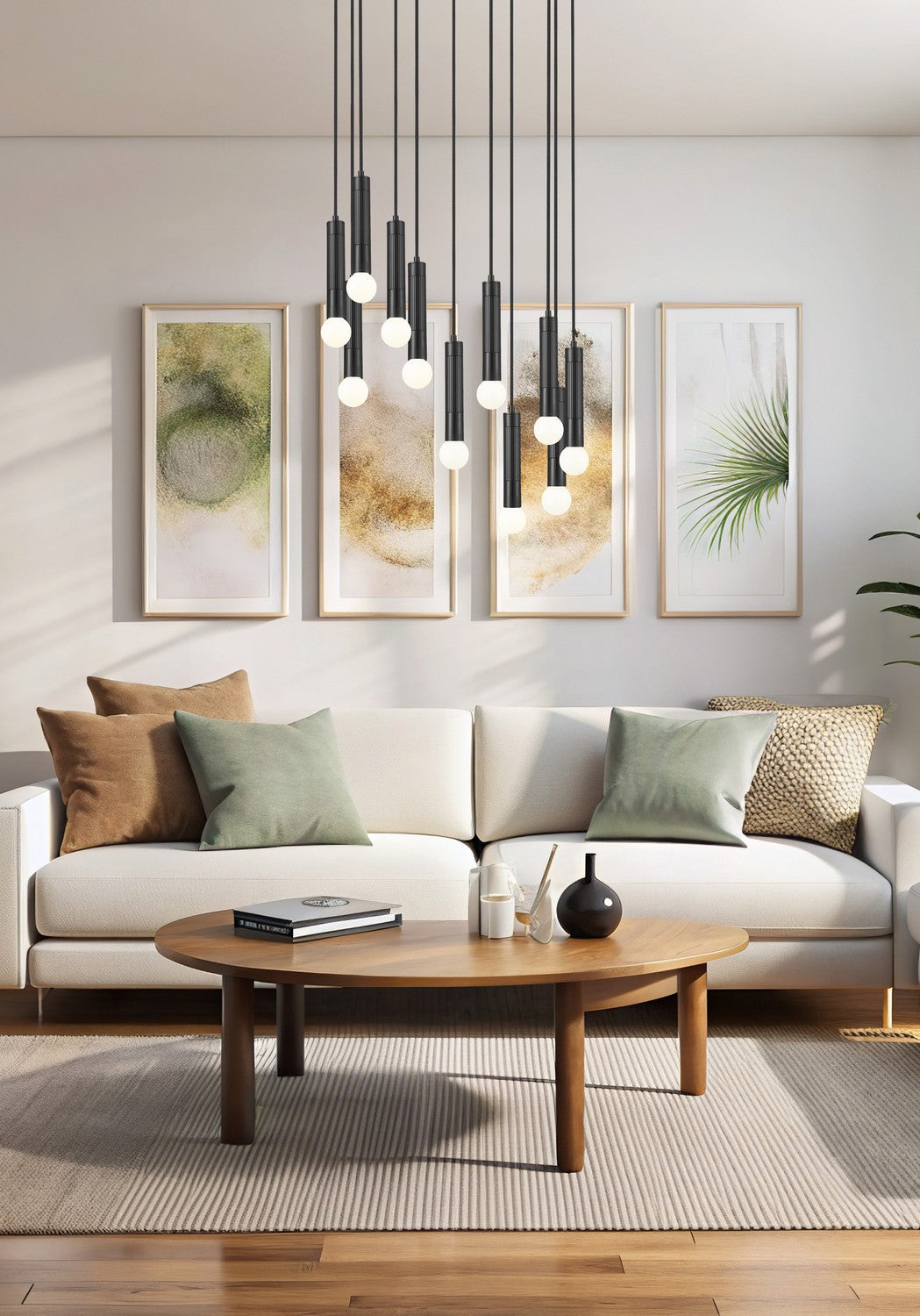 Z-Lite - 1956P-11R-MB - 11 Light Chandelier - Stari - Matte Black