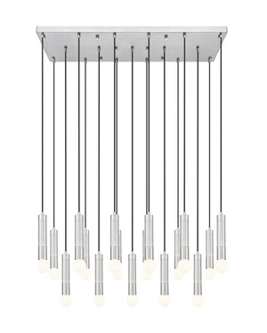 Z-Lite - 1956P-17L-BN - 17 Light Linear Chandelier - Stari - Brushed Nickel