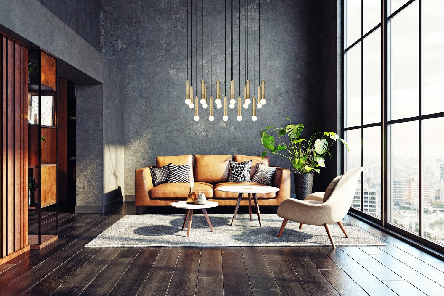 Z-Lite - 1956P-17L-MGLD - 17 Light Linear Chandelier - Stari - Modern Gold