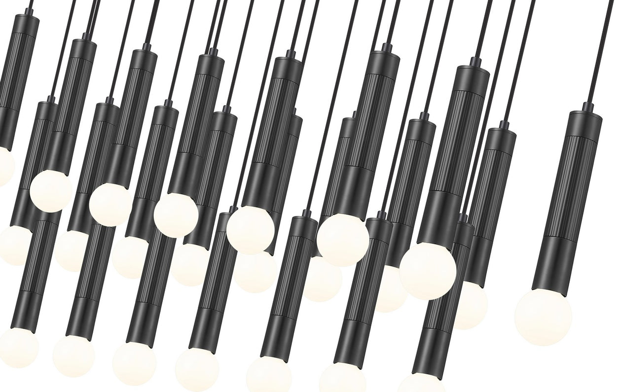 Z-Lite - 1956P-23L-MB - 23 Light Linear Chandelier - Stari - Matte Black