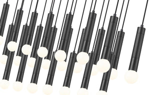 Z-Lite - 1956P-23L-MB - 23 Light Linear Chandelier - Stari - Matte Black