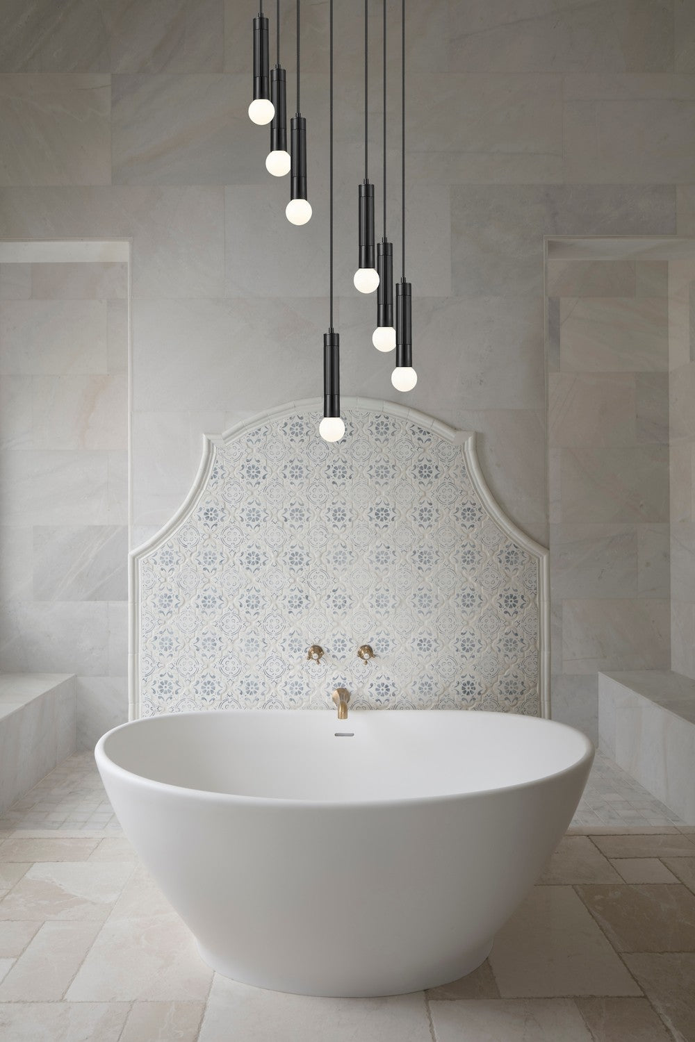 Z-Lite - 1956P-5R-MB - Five Light Chandelier - Stari - Matte Black