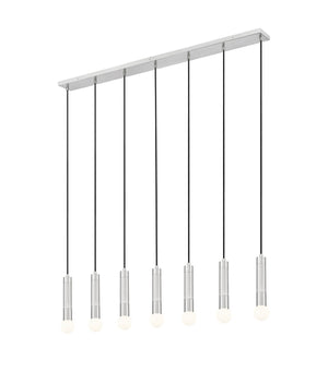 Z-Lite - 1956P-7L-BN - Seven Light Linear Chandelier - Stari - Brushed Nickel