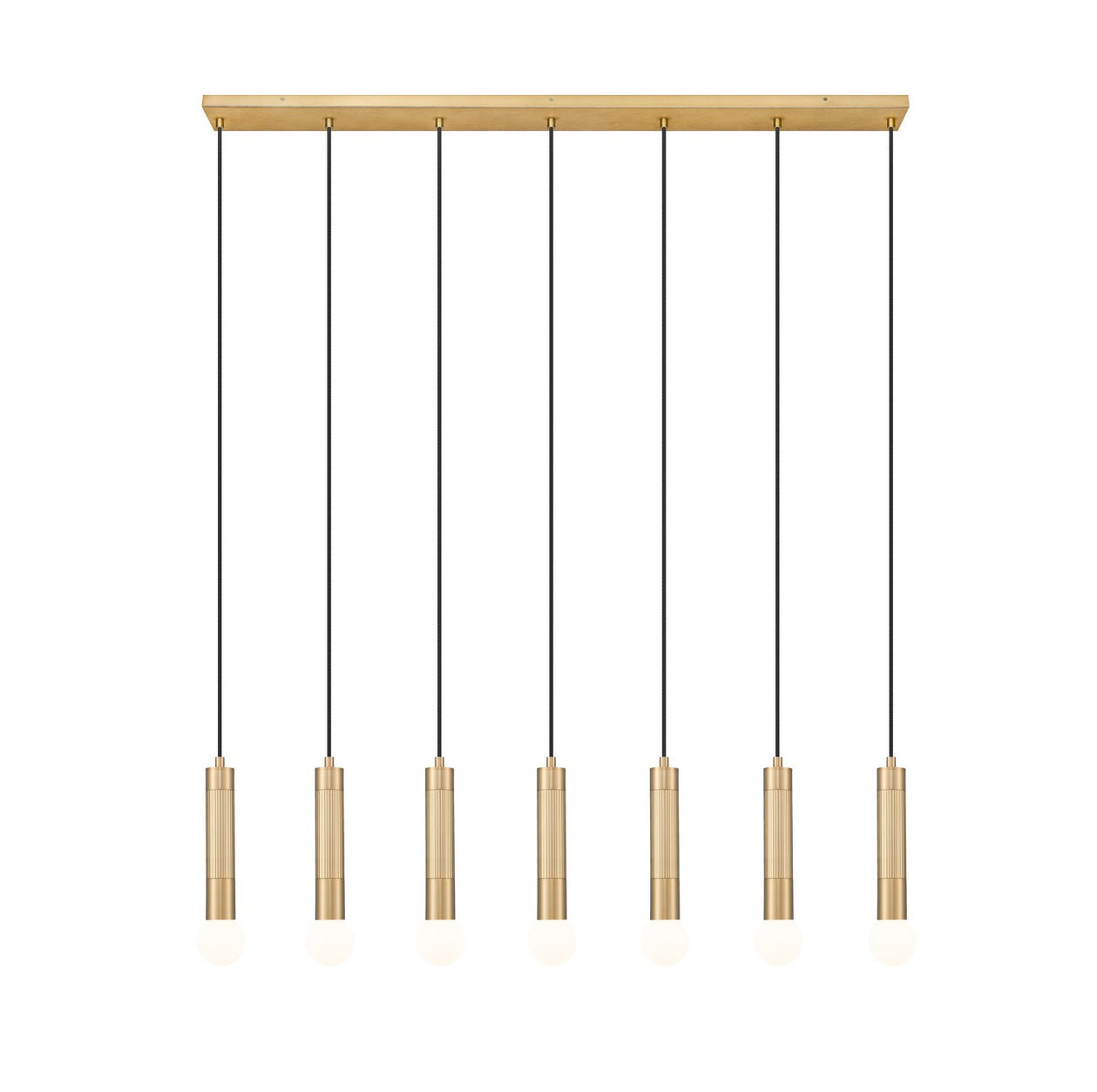 Z-Lite - 1956P-7L-MGLD - Seven Light Linear Chandelier - Stari - Modern Gold