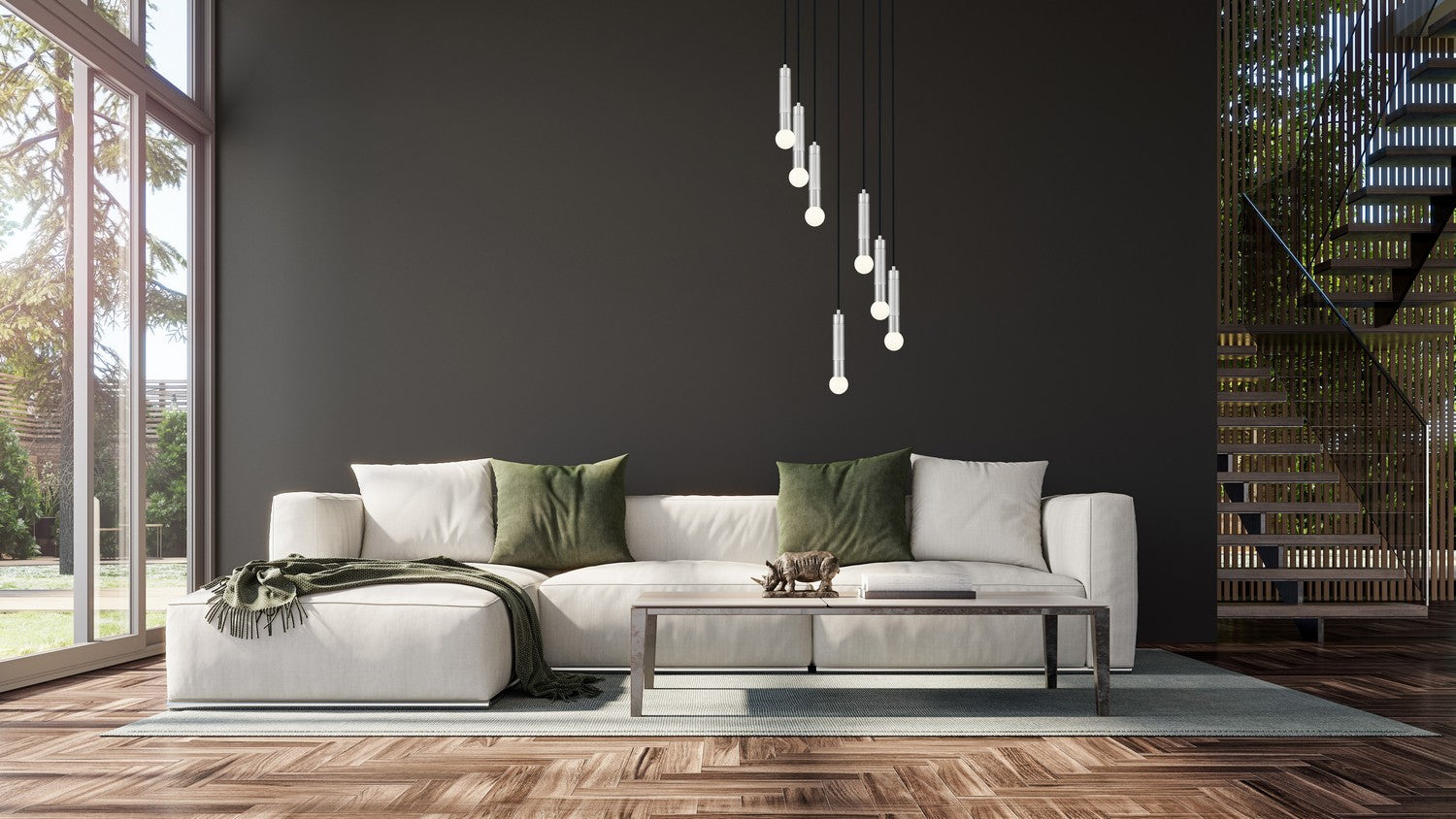 Z-Lite - 1956P-7R-BN - Seven Light Chandelier - Stari - Brushed Nickel