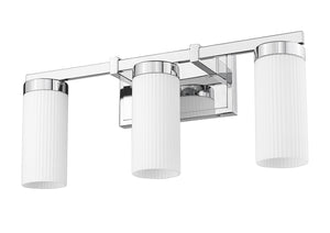 Z-Lite - 3044-3V-CH - Three Light Vanity - Danica - Chrome