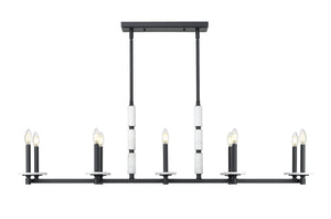 Z-Lite - 3045-10L-MB - Ten Light Linear Chandelier - Kaden - Matte Black