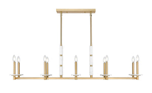 Z-Lite - 3045-10L-MGLD - Ten Light Linear Chandelier - Kaden - Modern Gold