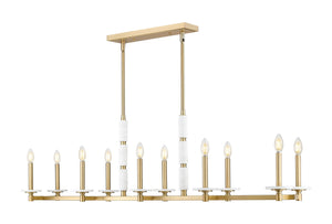 Z-Lite - 3045-10L-MGLD - Ten Light Linear Chandelier - Kaden - Modern Gold