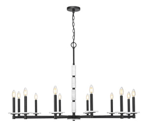 Z-Lite - 3045-12MB - 12 Light Chandelier - Kaden - Matte Black
