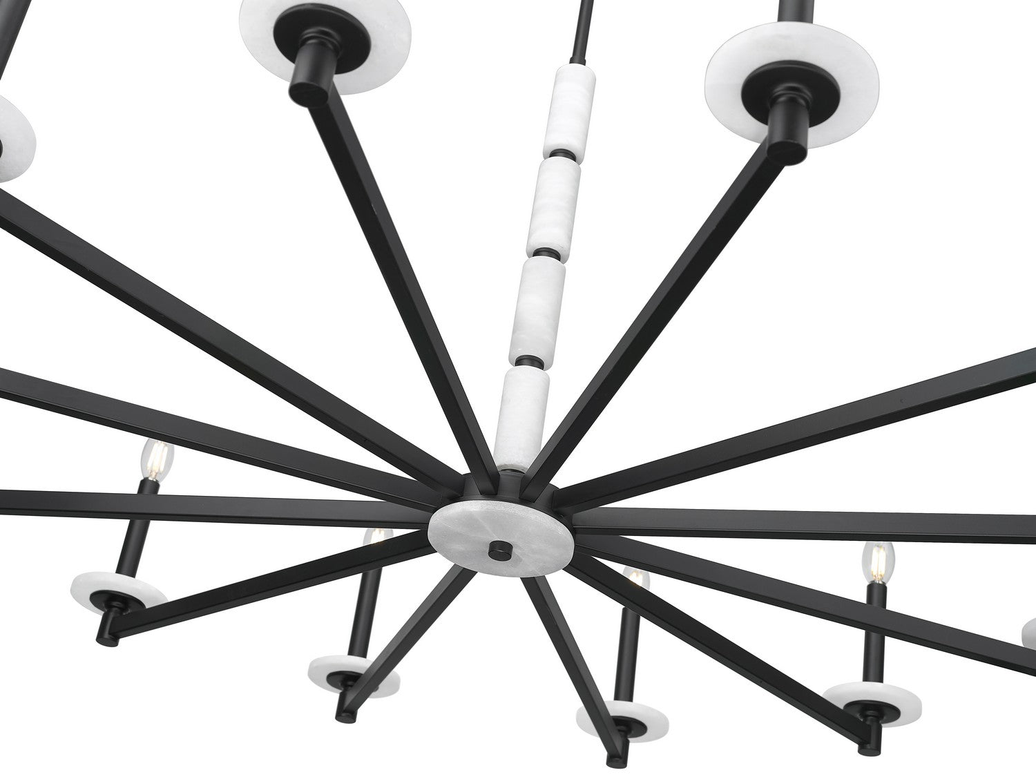 Z-Lite - 3045-12MB - 12 Light Chandelier - Kaden - Matte Black