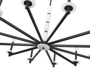 Z-Lite - 3045-12MB - 12 Light Chandelier - Kaden - Matte Black