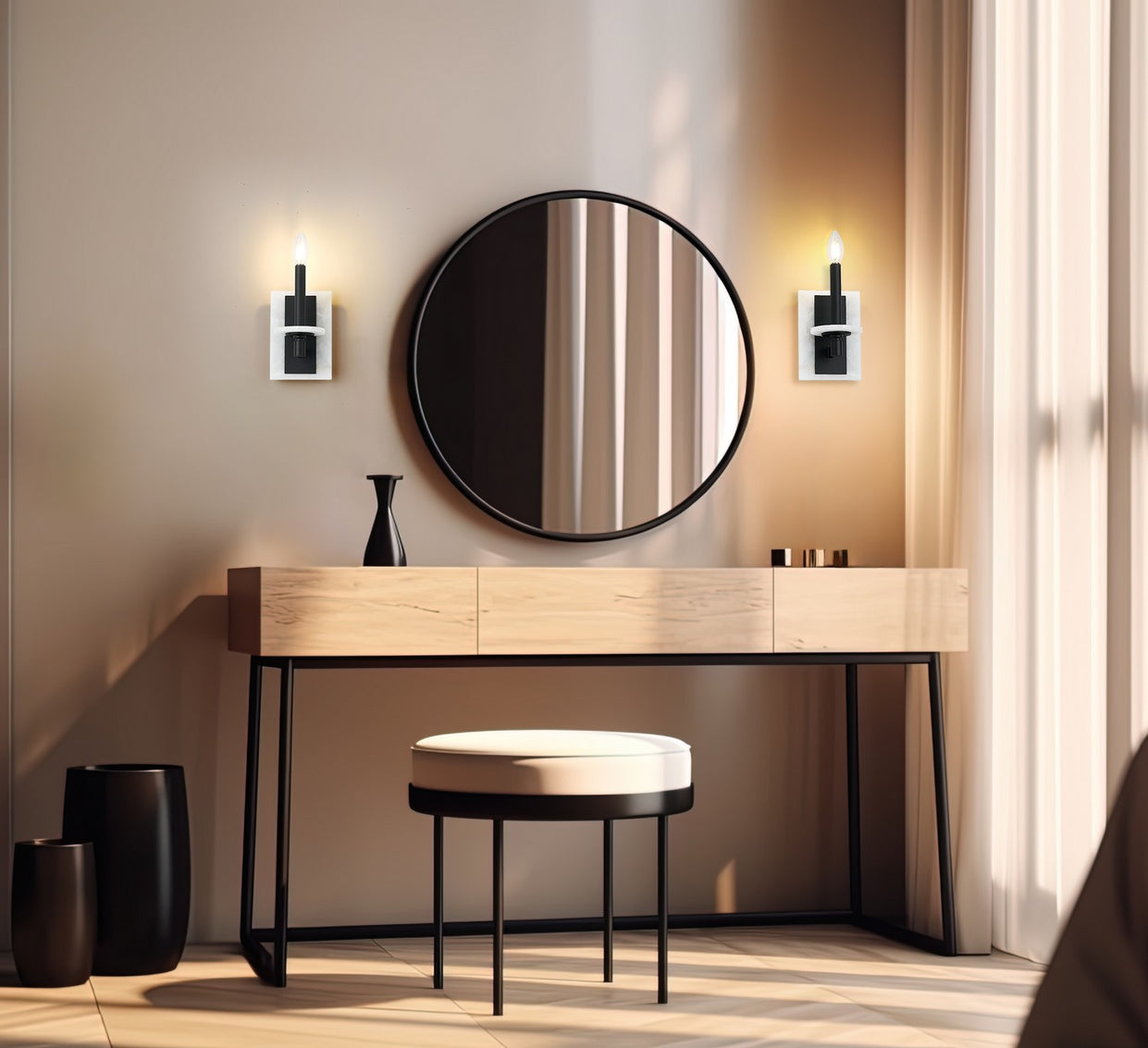 Z-Lite - 3045-1S-MB - One Light Wall Sconce - Kaden - Matte Black