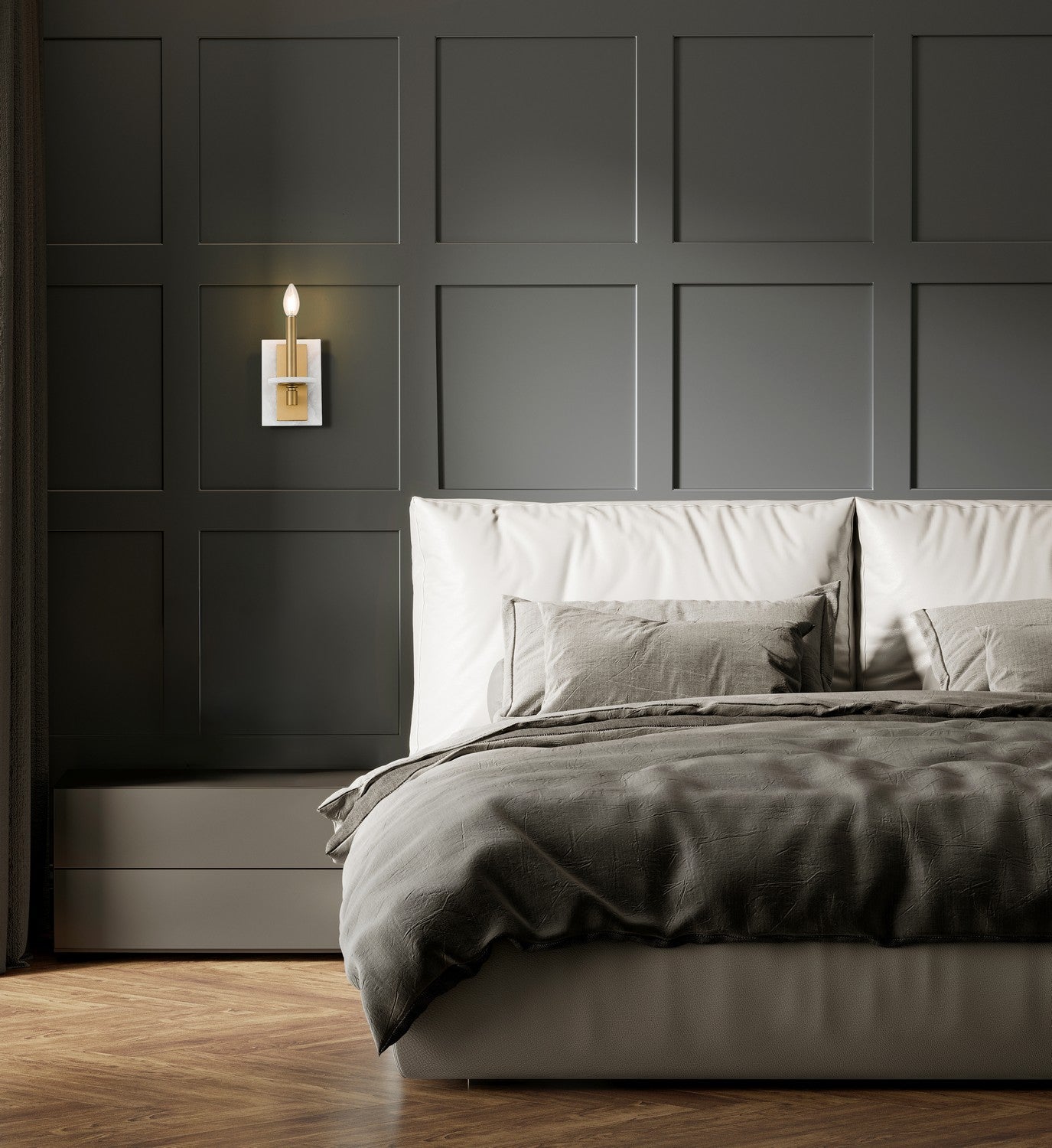 Z-Lite - 3045-1S-MGLD - One Light Wall Sconce - Kaden - Modern Gold