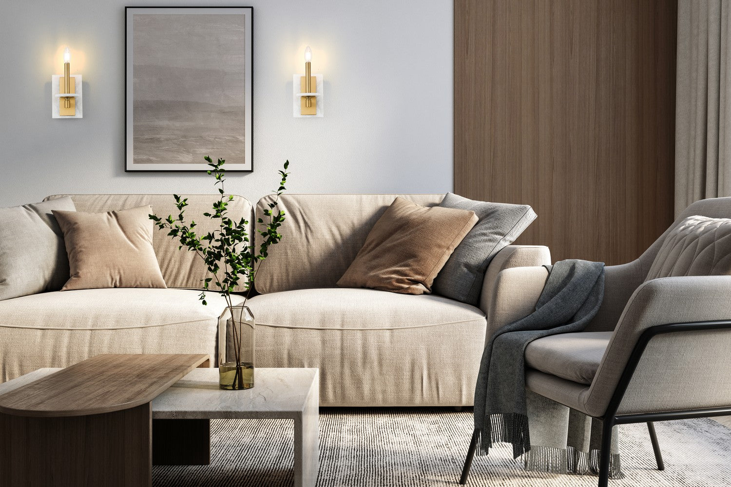 Z-Lite - 3045-1S-MGLD - One Light Wall Sconce - Kaden - Modern Gold