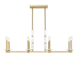 Z-Lite - 3045-8L-MGLD - Eight Light Linear Chandelier - Kaden - Modern Gold
