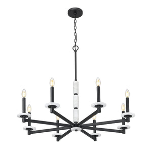 Z-Lite - 3045-8MB - Eight Light Chandelier - Kaden - Matte Black