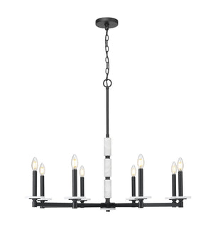 Z-Lite - 3045-8MB - Eight Light Chandelier - Kaden - Matte Black