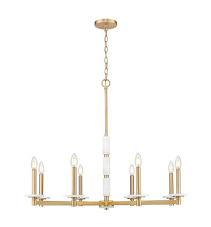 Z-Lite - 3045-8MGLD - Eight Light Chandelier - Kaden - Modern Gold