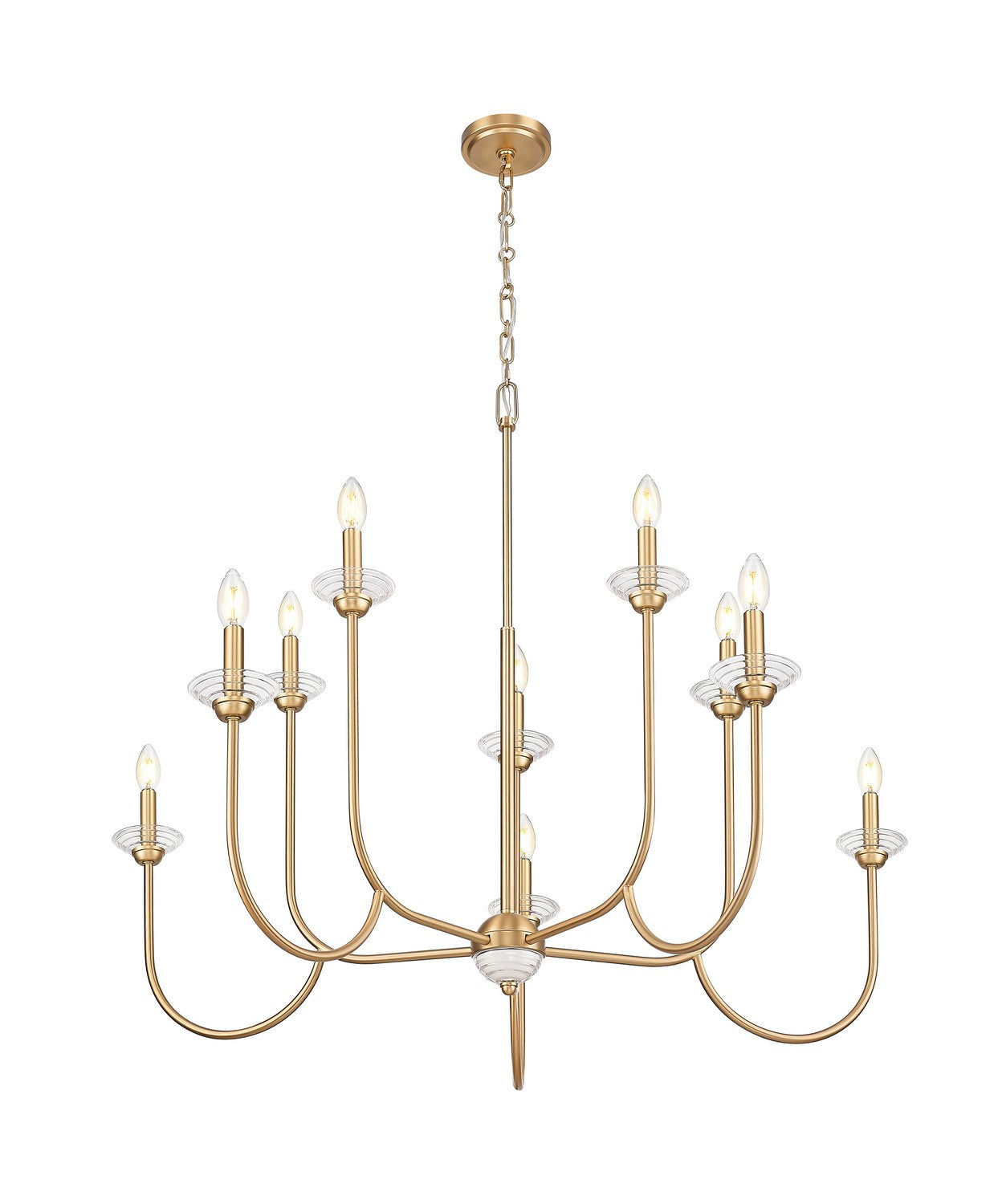 Z-Lite - 352-10MGLD - Ten Light Chandelier - Allistair - Modern Gold