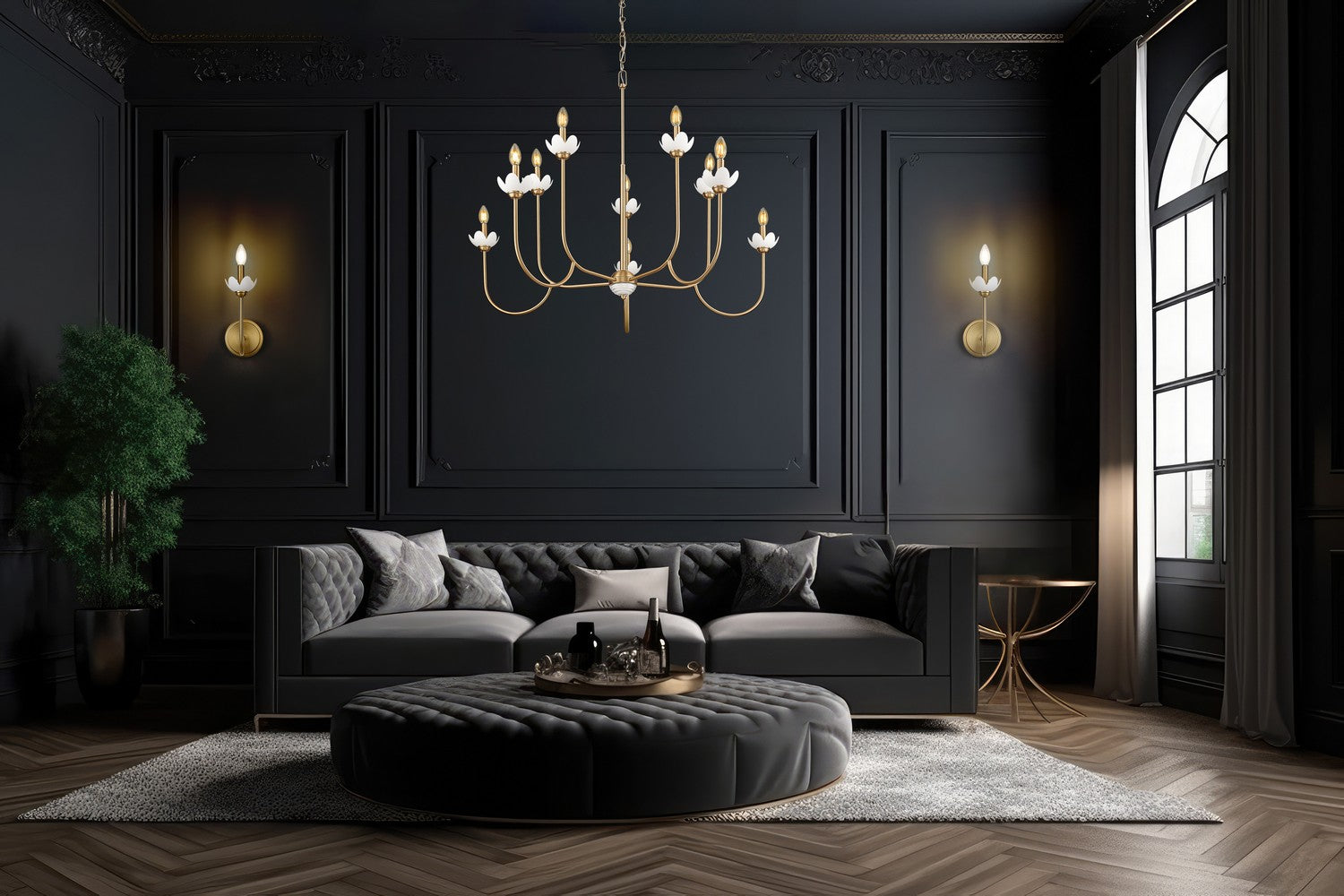 Z-Lite - 352-1S-MGLD - One Light Wall Sconce - Allistair - Modern Gold