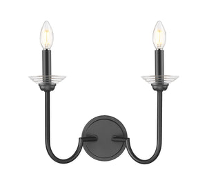Z-Lite - 352-2S-MB - Two Light Wall Sconce - Allistair - Matte Black