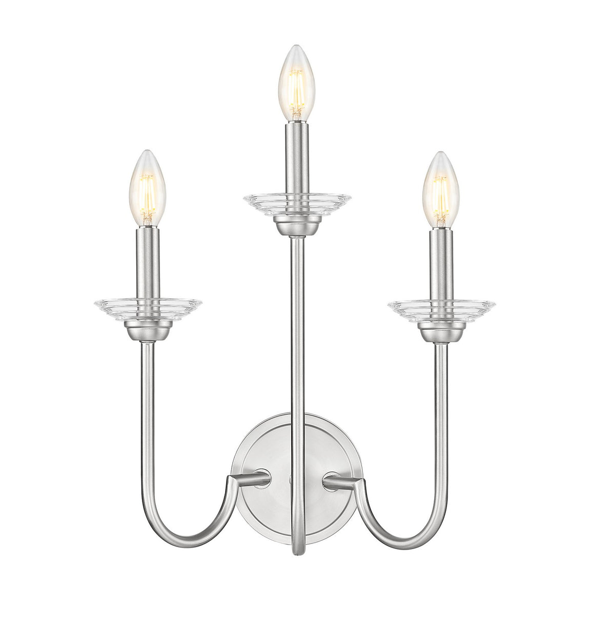 Z-Lite - 352-3S-BN - Three Light Wall Sconce - Allistair - Brushed Nickel
