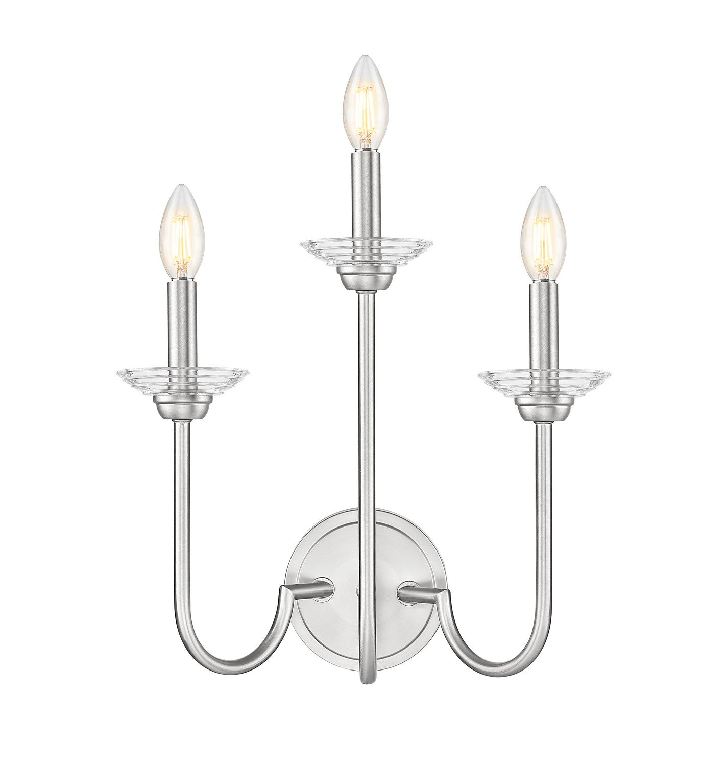Z-Lite - 352-3S-BN - Three Light Wall Sconce - Allistair - Brushed Nickel