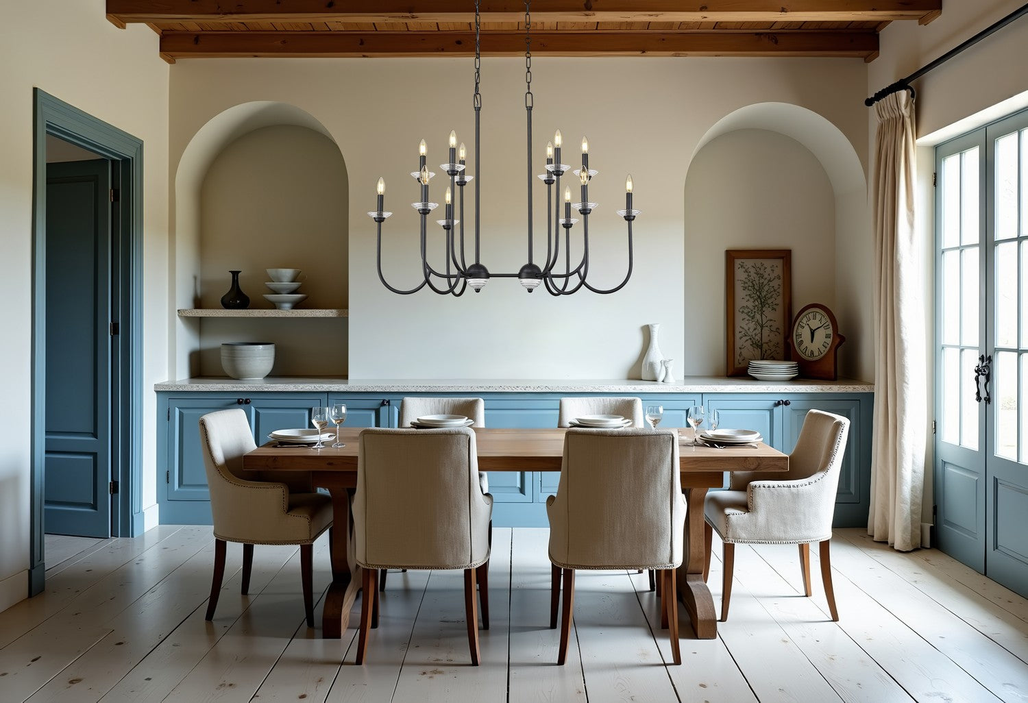 Z-Lite - 352-42L-MB - 12 Light Linear Chandelier - Allistair - Matte Black