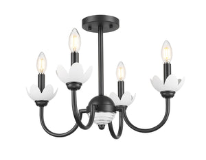 Z-Lite - 352-4SF-MB - Four Light Semi Flush Mount - Allistair - Matte Black