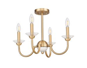 Z-Lite - 352-4SF-MGLD - Four Light Semi Flush Mount - Allistair - Modern Gold