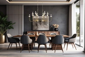 Z-Lite - 352-56L-MGLD - 16 Light Linear Chandelier - Allistair - Modern Gold
