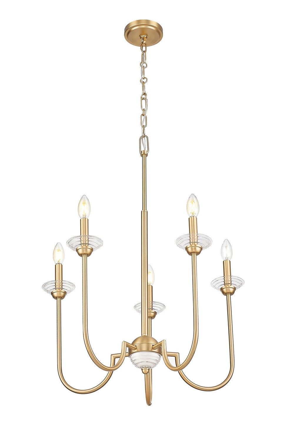 Z-Lite - 352-5MGLD - Five Light Chandelier - Allistair - Modern Gold