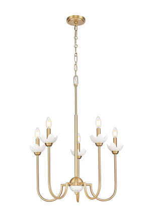 Z-Lite - 352-5MGLD - Five Light Chandelier - Allistair - Modern Gold