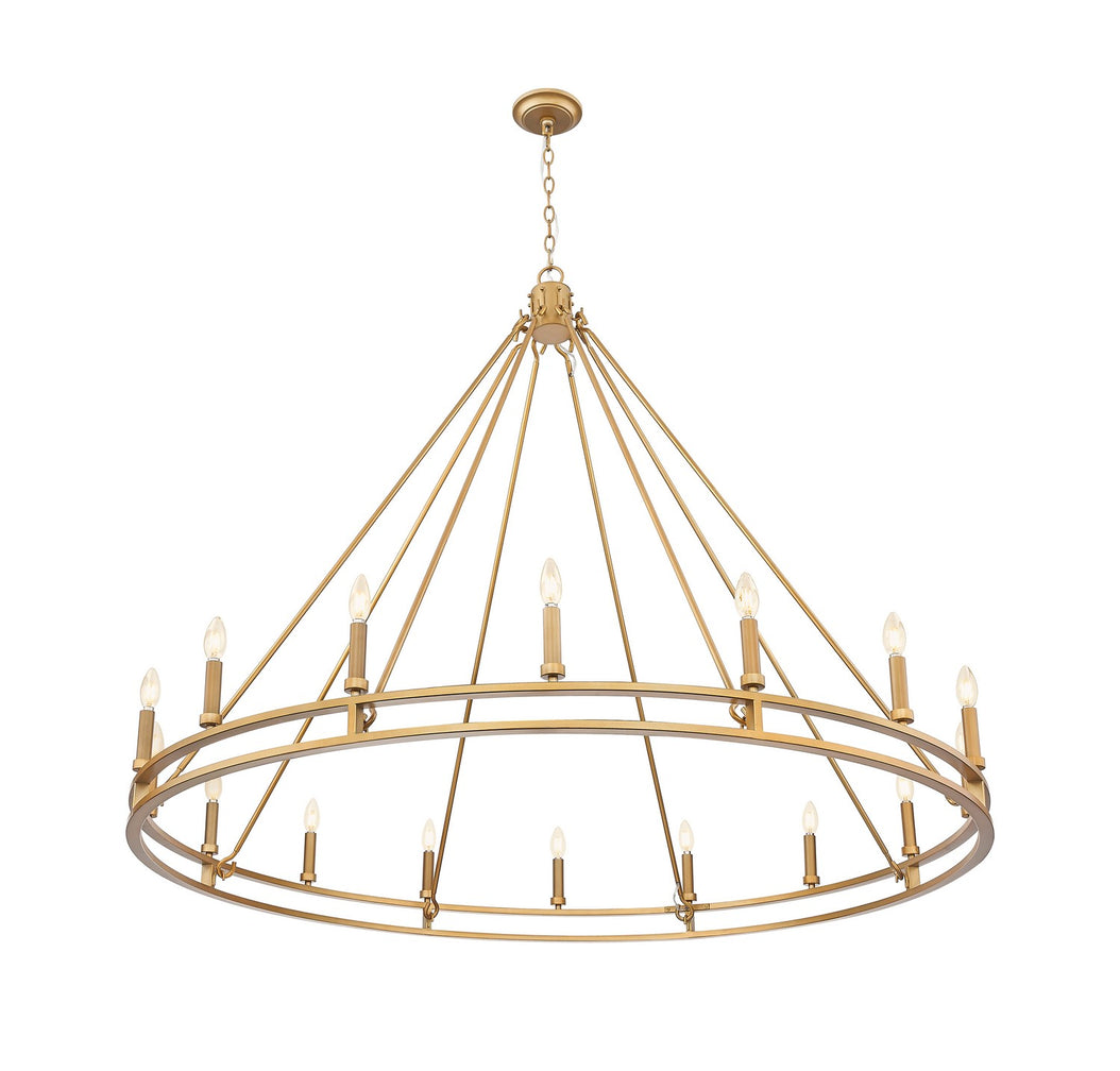 Z-Lite - 4005-16SBR - 16 Light Chandelier - Dennison - Signature Brass