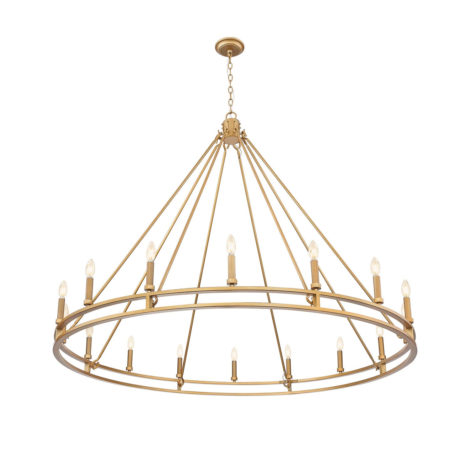 Z-Lite - 4005-16SBR - 16 Light Chandelier - Dennison - Signature Brass