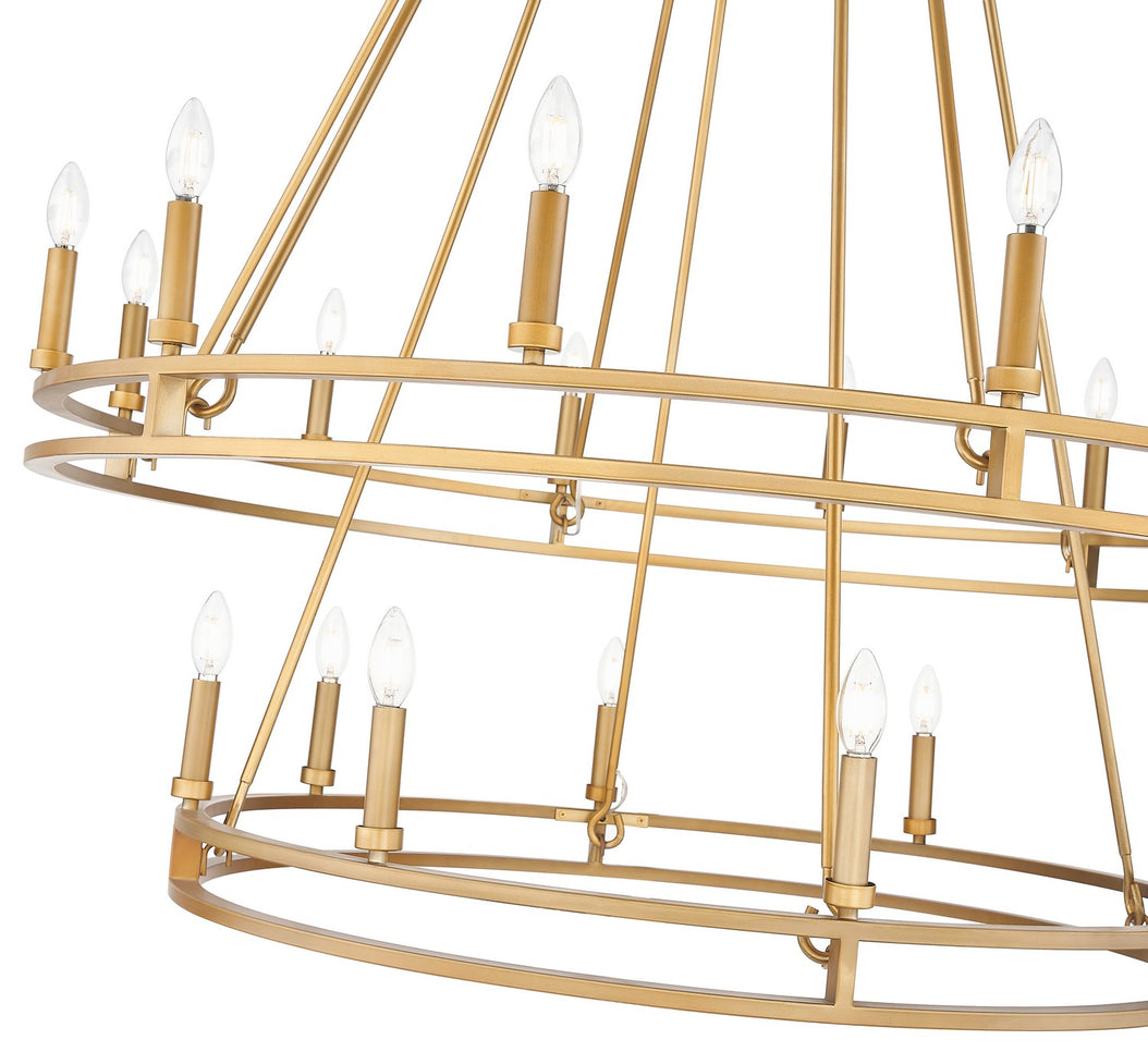 Z-Lite - 4005-20SBR - 20 Light Chandelier - Dennison - Signature Brass