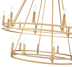 Z-Lite - 4005-20SBR - 20 Light Chandelier - Dennison - Signature Brass